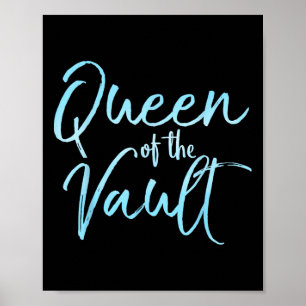Queen Of The Vault Shirt Cute Gymnastics Gift Gymn Poster
