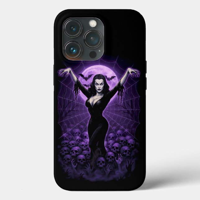 Queen of the Web Gothic Vampire iPhone Case (Back)