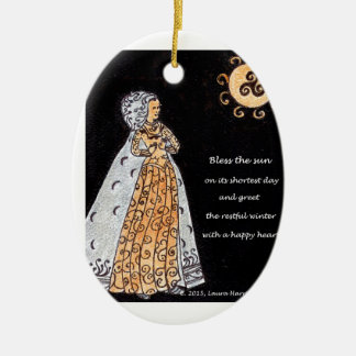 Queen of the Winter Solstice Ceramic Tree Decoration