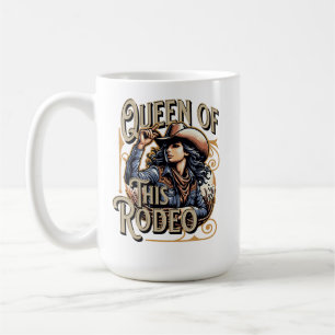 Queen of this Rodeo Blue, Cowgirl Gift, Girl Boss Coffee Mug