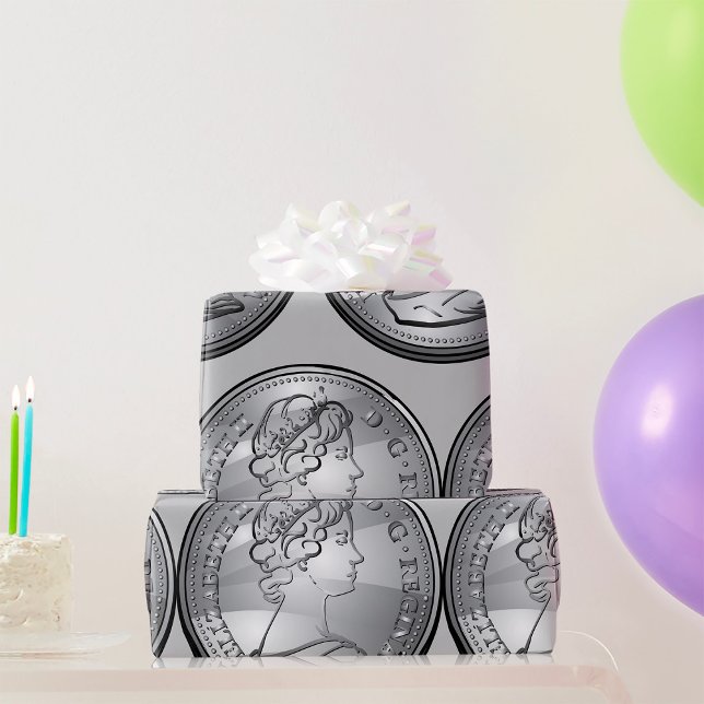Queen On A Coin Wrapping Paper (Creator Uploaded)