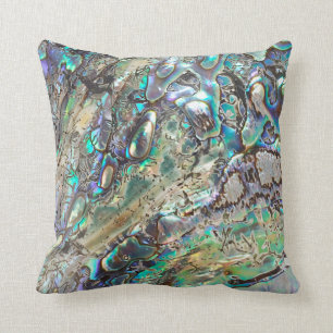 Queen paua shell cushion