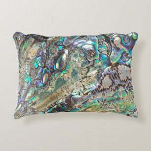 Queen paua shell decorative cushion