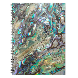 Queen paua shell notebook