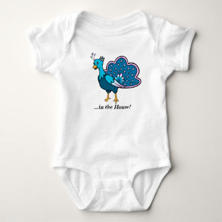 Queen Peacock in the House Baby Bodysuit