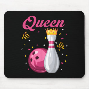 Queen Pin Bowler Bowling Lover Bowling Queens Mouse Mat