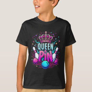 Queen Pin Shirt Bowler Bowling League For Bowling 