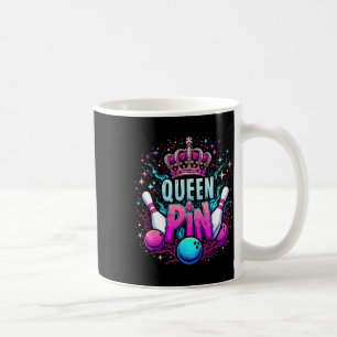 Queen Pin Shirt Bowler Bowling League For Bowling  Coffee Mug