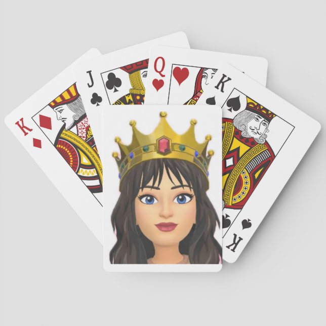 Queen playing cards (Back)