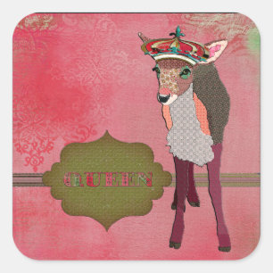 Queen Pretty Pink Fawn Sticker