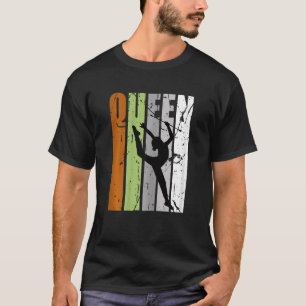 Queen Rhythmic Gymnastics Birthday Silhouette Fan T-Shirt