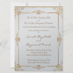 Queen’s Palace 6.25” x 8.75” Wedding Invitation 