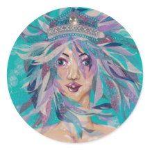 Queen Safine Blue Purple Mermaid Ocean Princess