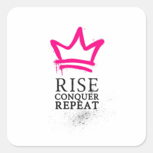 Queen Sticker - Rise, Conquer, Repeat