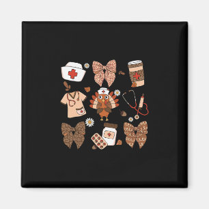 Queen Turkey Matching Family Group Thanksgiving Pa Magnet