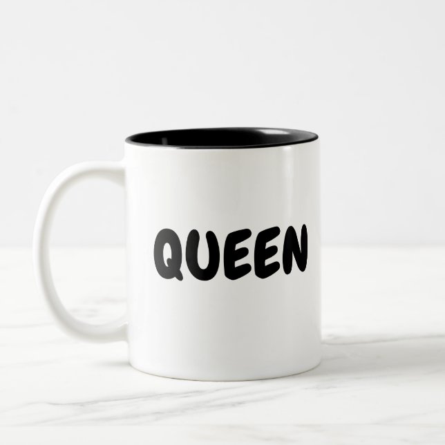QUEEN Two-Tone COFFEE MUG (Left)