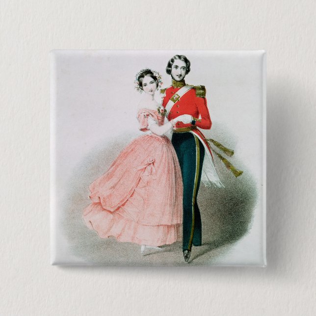 Queen Victoria 15 Cm Square Badge (Front)