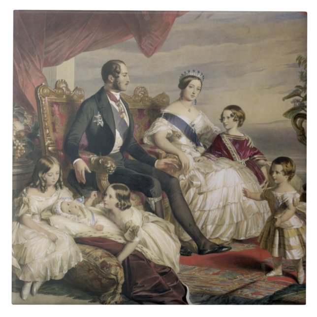 Queen Victoria (1819-1901) and Prince Albert (1819 Tile (Front)