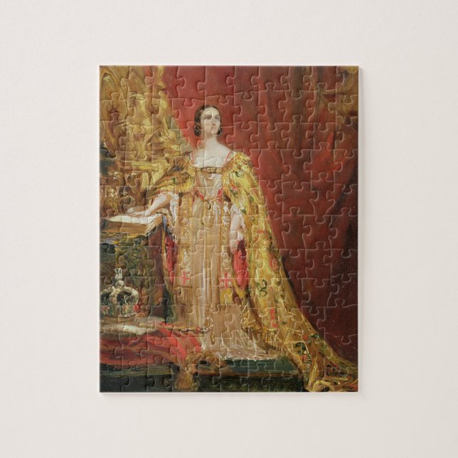 Queen Victoria (1819-1901) Taking the Coronation O Jigsaw Puzzle (Vertical)
