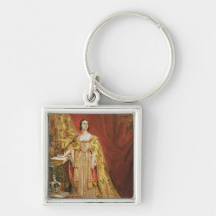 Queen Victoria (1819-1901) Taking the Coronation O Key Ring