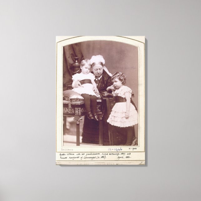 Queen Victoria (1819-1901) with her grandchildren, Canvas Print (Front)