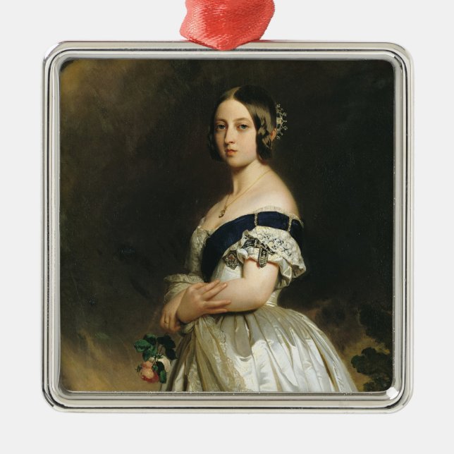 Queen Victoria  1842 Metal Tree Decoration (Front)