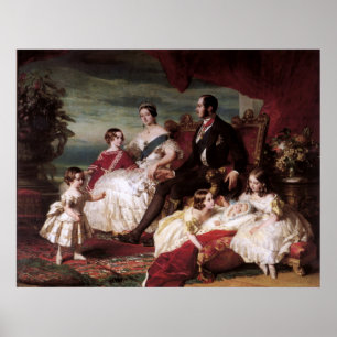 Queen Victoria and Prince Albert – Royal family Poster