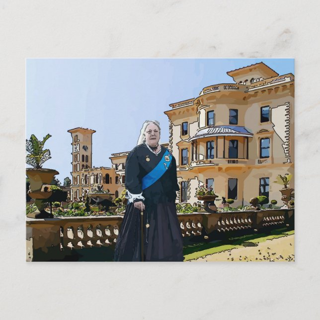 Queen Victoria at Osborne House Postcard (Front)