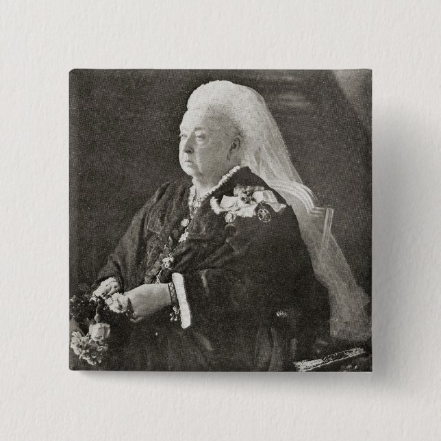 Queen Victoria  c.1899 15 Cm Square Badge (Front)