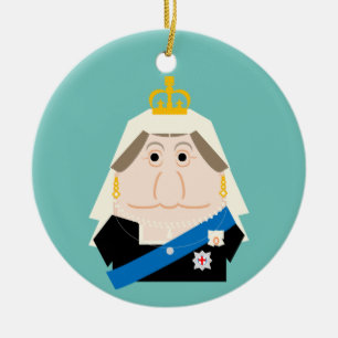 Queen Victoria Ceramic Tree Decoration