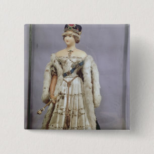 Queen Victoria doll 15 Cm Square Badge