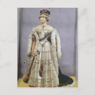 Queen Victoria  doll Postcard