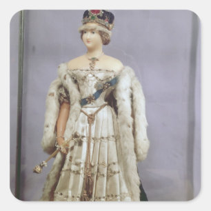 Queen Victoria  doll Square Sticker