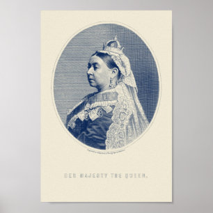 Queen Victoria Engraving - Her Majesty The Queen Poster