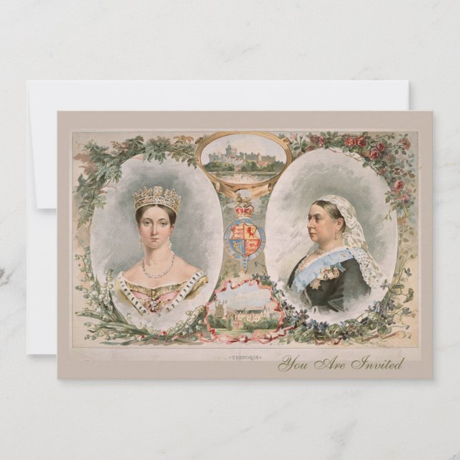 Queen Victoria Golden Jubilee Poster Invitation (Front)