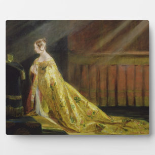 Queen Victoria in Her Coronation Robe, 1838 (oil o Plaque