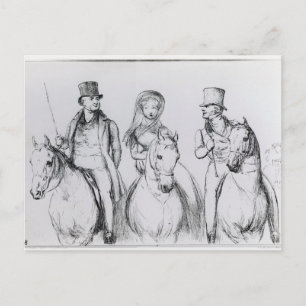 Queen Victoria, Lord Melbourne and Lord Russell Postcard