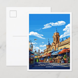 Queen Victoria Market Australia Travel Postcard