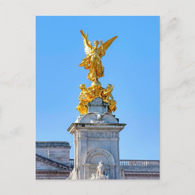 Queen Victoria Memorial, London UK Postcard (Front)