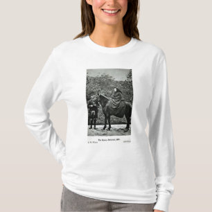 Queen Victoria  on horseback at Balmoral , 1863 T-Shirt