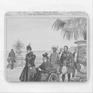 Queen Victoria on the Italian Riviera Mouse Mat