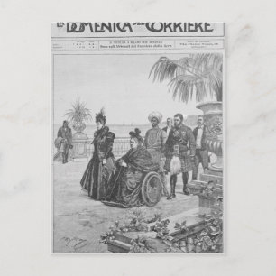 Queen Victoria on the Italian Riviera Postcard