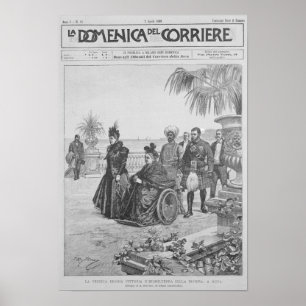 Queen Victoria on the Italian Riviera Poster