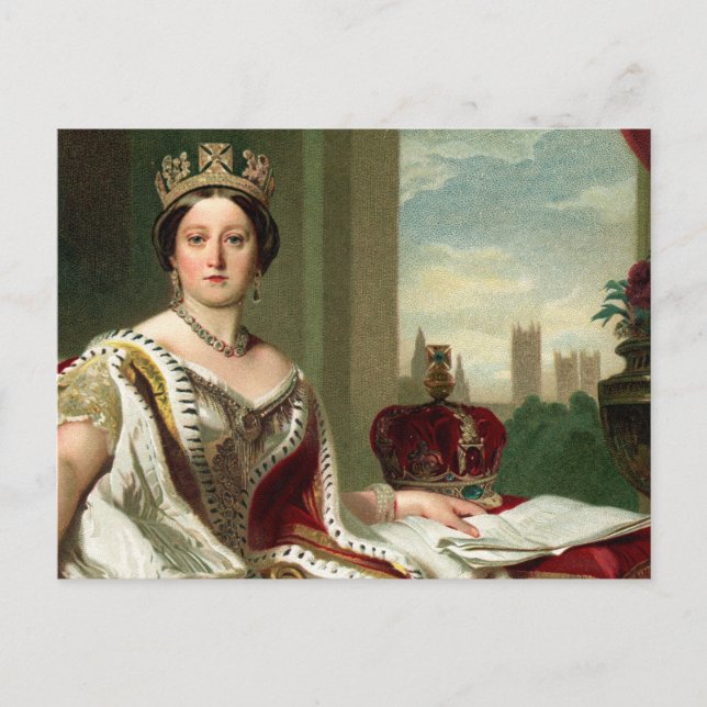 Queen Victoria Portrait Postcard (Front)