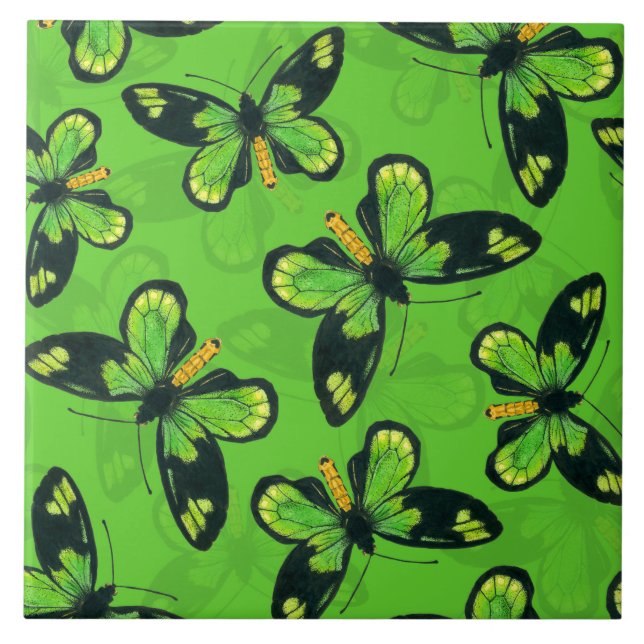 Queen Victoria' s birdwing butterfly Tile (Front)