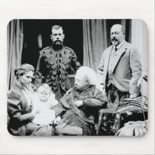 Queen Victoria, Tsar Nicholas II Mouse Mat