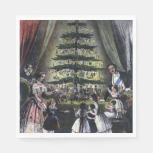 Queen Victoria's Christmas Tree Napkin