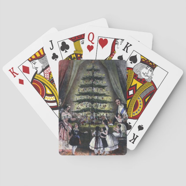 Queen Victoria's Christmas Tree Playing Cards (Back)