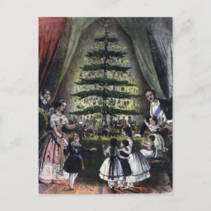 Queen Victoria's Christmas Tree Postcard