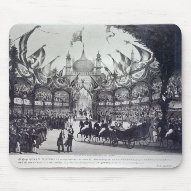 Queen Victoria's first visit to Brighton Mouse Mat (Front)